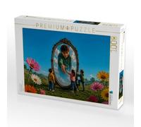 Puzzle · Durch den Spiegel | 1000 pièces · Format assemblé 64 × 48 cm · CALVENDO Puzzle