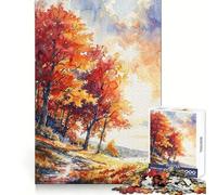 Puzzle Éclat d'automne pour Adultes, 1000 pièces, entraînement à la Concentration et à la Pleine Conscience, Cadeau Symbolique (38x26cm)