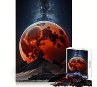 Puzzle Éclipse éveillée de la Lune de Sang pour Adolescents, 1000 pièces, réflexion stratégique, Stimulation Douce, Assemblage précis, (38x52cm)
