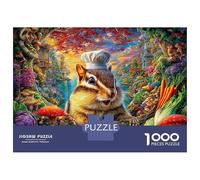 Puzzle Écureuil 1000 Pièces pour Adolescents Et Enfants - Difficile Puzzles Jeu De Patience en Famille 52x38cm/1000pcs