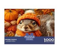Puzzle Écureuil 1000 Pièces pour Adults Adolescents Et Enfants - Difficile Puzzles Jeu De Patience en Famille 38x26cm/1000pcs