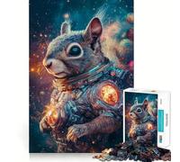 Puzzle écureuil Astronaute 1000 pièces pour Adolescents Idée Cadeau de Saison relaxante et Amusante 50x75cm