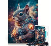 Puzzle écureuil Astronaute pour Adultes, 1000 pièces, Casse-tête, Passe-Temps à la Maison, Assemblage d'image, Cadeau mémorable 38x26cm