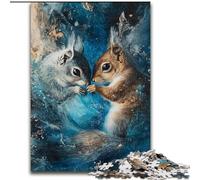 Puzzle Écureuil Cosmique pour Adultes 1000 pièces, Un défi Difficile à Offrir à Toute la Famille 50x75cm