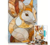 Puzzle écureuil doré 1000 pièces pour Adolescents, Jeu de logique et de réflexion, Calme et précis, Surprise de Noël 38x52cm