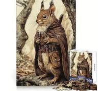 Puzzle écureuil Guerrier 1000 pièces pour Adolescents Stimule la mémoire, réduit Le Stress, découpe de qualité supérieure, Cadeau précieux 50x75cm