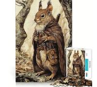 Puzzle écureuil Guerrier 1000 pièces pour Adolescents Stimule la mémoire, réduit Le Stress, découpe de qualité supérieure, Cadeau précieux 50x75cm