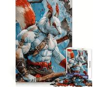 Puzzle écureuil Guerrier pour Adultes 1000 pièces, Jeu de logique Pure, Anti-Stress, découpe Nette, Cadeau de Noël 38x52cm