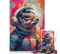 Puzzle écureuil Spatial Astronaute 1000 pièces pour Adolescents, défi Intelligent, activité sereine, Cadenas Fin, Joli Cadeau (38x26cm)