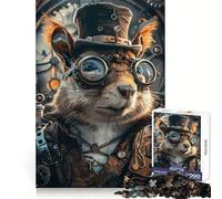 Puzzle écureuil Steampunk pour Adultes, 1000 pièces, pour stimuler l'esprit, se détendre et s'évader Bords Uniformes (38x52cm)
