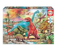 Puzzle Educa - 100 dinosaures - Pour enfants à partir de 7 ans - 100 pièces - Intérieur