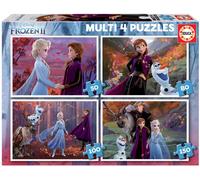 Puzzle Educa 4en1 - Progressif : Disney La Reine des neiges (50/80/100/150 pièces)