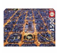 Educa Borrás Puzzle Eixample de Barcelone 1500 pièces 85 x 60 cm Dès 14 ans