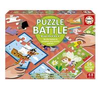 Puzzle - EDUCA - Battle Jr Fantasy - 16 puzzles - Thème fantastique - Pour enfants à partir de 4 ans