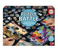 Puzzle - EDUCA - Battle Travel - 12 puzzles - 42 pièces - Thème Voyage et cartes