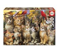 Puzzle - EDUCA - Chatons et Oiseaux - 500 pièces