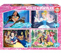 Puzzles Disney Princesses - EDUCA - Multi 4 En 1 - 100-200 pièces - Dessins animés et BD - Rose