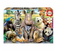 Puzzle 300 pcs Photo de classe des Animaux - EDUCA multicolore TU