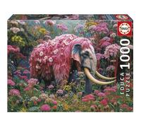 Puzzle - EDUCA - Éléphant Fleuri - 1000 pièces - 48x68 cm - Pour adultes - Animaux