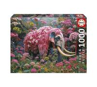 Puzzle - EDUCA - Éléphant Fleuri - 1000 pieces - 48x68 cm - Pour adultes - Animaux