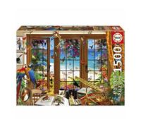 Puzzle - EDUCA - Fenetre de l'Observateur d'Oiseaux - 1500 pieces - 85 x 60 cm - Pour adultes