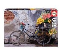 Educa - Puzzle de 500 pièces pour Enfants et Adultes | Bicyclette avec des Fleurs | À partir de 11 Ans (17988)