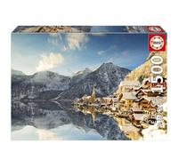 Puzzle - EDUCA - Hallstatt Hiver - 1500 pièces - Paysage - 85 x 60 cm - Adulte