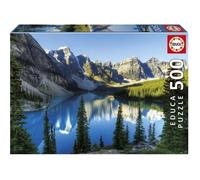 Educa Borrás - Puzzle - Le lac d'Alberta - 500 pièces - 48x34 cm - Dès 11 ans (20281)
