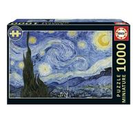 Educa - Puzzle de 1000 pièces pour Adultes | Puzzle Miniature de Nuit étoilée, Vincent Van Gogh | À partir de 14 Ans (20247)