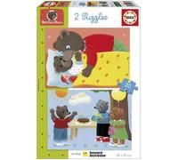 Puzzle - EDUCA - Petit Ours Brun : Ensemble de 2 puzzles de 20 pièces pour enfants dès 4 ans