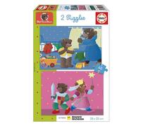 Puzzle - EDUCA - Petit Ours Brun : Ensemble de 2 puzzles de 48 pieces pour enfants des 4 ans
