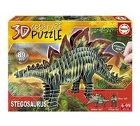Educa - Puzzle 3D Stegosaurus 3D Creature Puzzle, Puzzle pour Enfants (Casse-tête pour Développement, Agilité et Amusement Les garçons et Filles (19184)