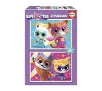 Puzzle - EDUCA - SuperKitties - 2 x 20 pieces - Multicolore - Pour enfants - a partir de 3 ans