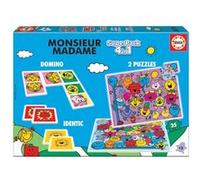 Puzzle Educa Superpack Monsieur Madame Multicolore G