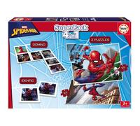 Educa Borrás Puzzle Superpack Spiderman – 2 puzzles, domino et identique – Dès 3 ans