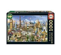 Puzzle - EDUCA - Symboles de l'Europe Miniature - 1000 pieces - 62,5 x 30 cm - a partir de 12 ans