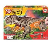 Puzzle Educa T-rex 3d Creature Multicolore G