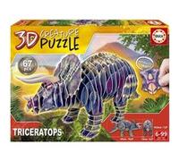 Puzzle Triceratops 3d Creature