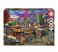 Puzzle - EDUCA - Vélos à Amsterdam - 6000 pièces - 156 x 107 cm - À partir de 15 ans