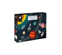 Janod – Puzzle éducatif Système Solaire – 100 pièces Multicolore – Dès 5 ans