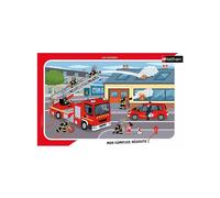 Puzzle éducatif 15 pièces Les pompiers en action pour enfants