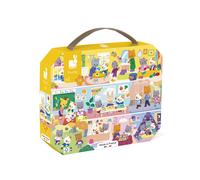 Janod Puzzle Les rituels de la journée – 24 pièces – 3-6 ans – Fabriqué en France