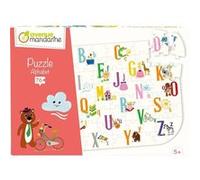 MY MANDARINE PU020C- Un Puzzle Educatif de 76 pièces - A partir de 5 ans - Abécédaire
