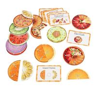 Puzzle Éducatif À Fraction Magnétique - Puzzle À Fraction Magnétique | Jeu De Mathématiques sur Le Thème des Fruits | Jouet Mathématique Éducatif | Jouet d'apprentissage pour, Cadeau D'anniver