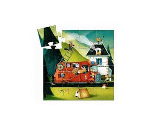 Puzzle éducatif camion de pompier 16 pièces pour enfants à partir de 3 ans