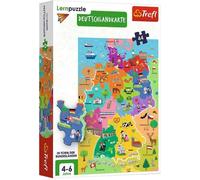 Puzzle éducatif - Carte d'Allemagne version allemande - 44 pièces