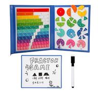 Puzzle éducatif de fraction magnétique | Carreaux de fraction magnétique pour les | Les fractions dépouillent les manipulateurs mathématiques, les outils pédagogiques en classe de mathématique
