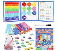 Puzzle Éducatif de Fractions Magnétiques, Jeu Magnétique de Fractions, Jeux pour Apprendre Les Fractions, Apprendre a Compter, Learning Ressources, Montessori Jeux 5 ans Enfant Fille Garcon