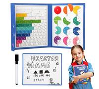 Puzzle éducatif de la Fraction magnétique - Ensemble d'apprentissage | Démonstrateur Disque Polyvalent Manipulateurs mathématiques éducatifs Manipulants l'école Primaire pour l'apprentissage à