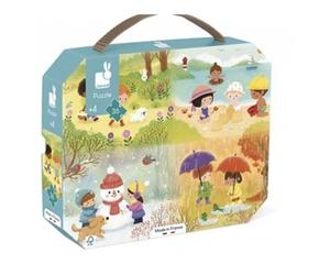 Puzzle éducatif des saisons - 36 pièces en carton pour enfants
